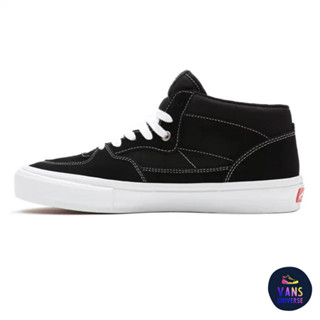 [ของแท้ ส่งฟรี จากไทย] VANS SKATE HALF CAB - BLACK/WHITE