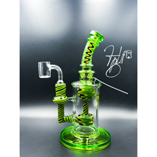 Dab Rig Recycler แด๊บ ริค รีไซเคลอร์ บ้องแก้ว 8.2" for Wax/Shatter/Dab/Rosin/Resin PHX544