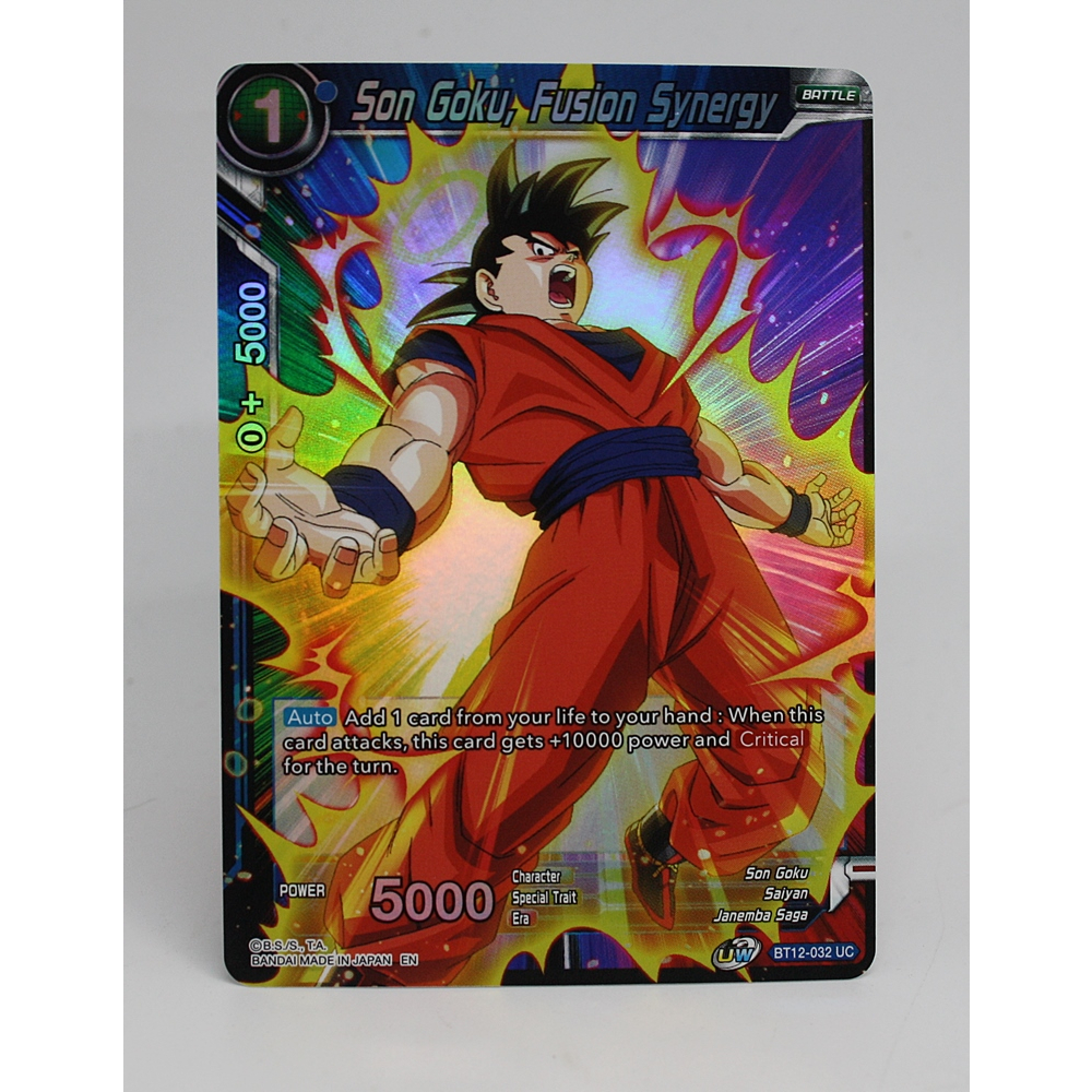 การ์ดดราก้อนบอล Dragon Ball Super Card [BT12-032] Son Goku, Fusion Synergy