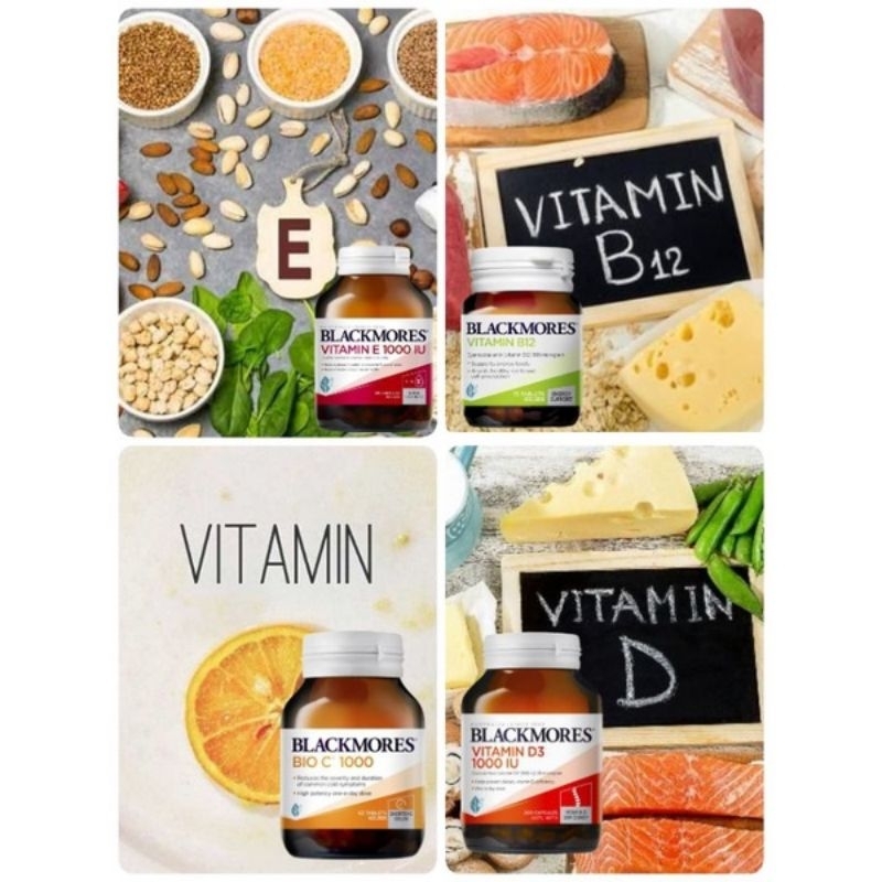 ล็อตใหม่ blackmores vitamin d3 b12 vitamin d blackmore แบล็คมอร์ vitamin e vitamin c วิตามินอี วิตาม