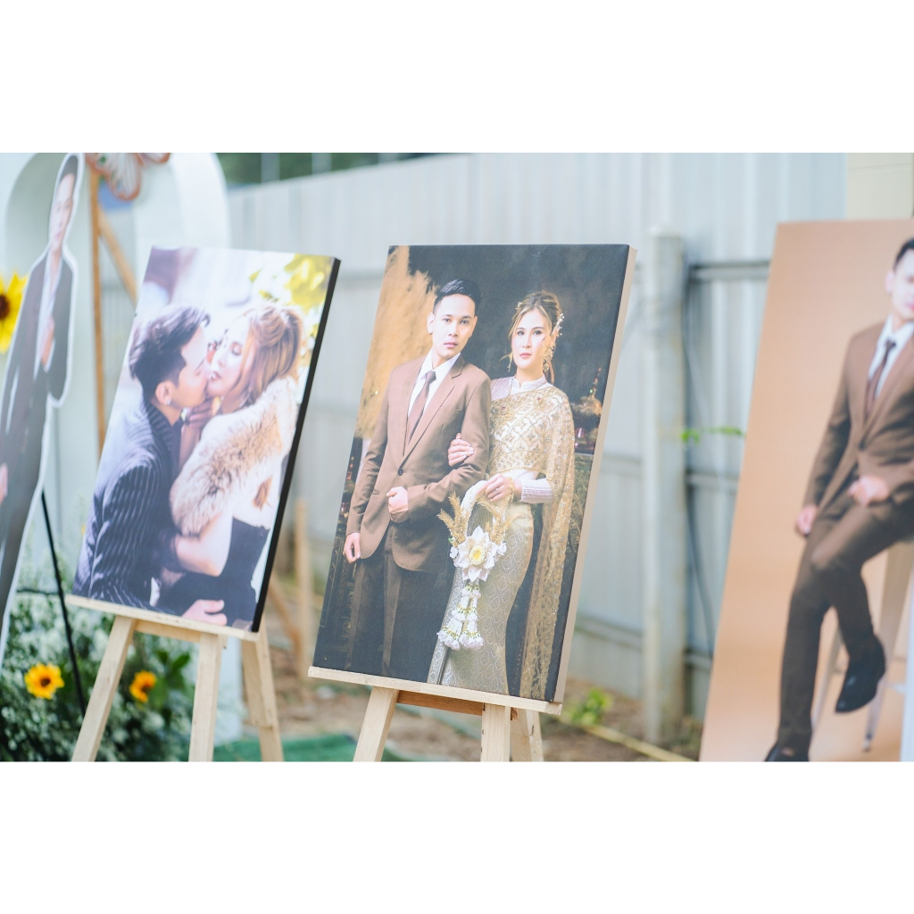 ✨กรอบลอย ระบบ UV  คมชัด งานแคนวาส CANVAS 🎯 เป็นของขวัญ สีสวยงาท 🌟ทนนาน  20-30 ปี  ✖️ไม่ใช่ไวนิล ✖️ระบบ UV เลเซอร์ 🌙 - รูปที่ 4