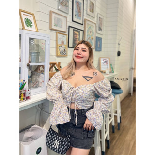 🔥Plussize🔥เสื้อคนอ้วน🔥 Freesize 38-50