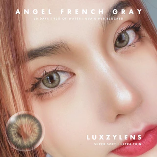 🔥คอนแทคเลนส์✨ขนาดกลาง✨Brown / Gray / Blue / Green ✨ Angel French (Luxzylens)