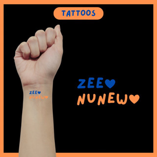 Zee &amp; Nunew tattoos (แทททูซีนุนิว)