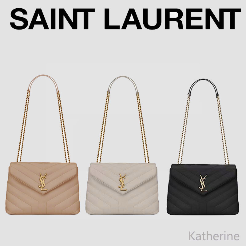 กระเป๋าYves Saint Laurent แท้  YSL LOULOU กระเป๋าสะพาย crossbody bag 494699DV7271000