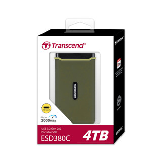 Transcend External SSD 4TB: ESD380C  USB 3.2 Gen 2x2 รับประกัน 5 ปี -มีใบกำกับภาษี- TS4TESD380C