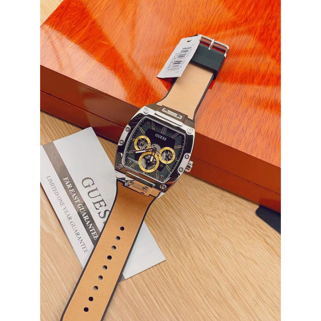 ของใหม่ Guess ของแท้100% นาฬิกาสําหรับผู้ชายในถังไวน์อเนกประสงค์ ความกว้าง：GW0202G1GW0202G2GW0202G3GW0202G4 สาวสวย-43MM