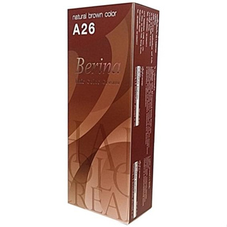 Berina - A26 สีย้อมผม สีน้ำตาลธรรมชาติ W.200 รหัส.BerinaA26