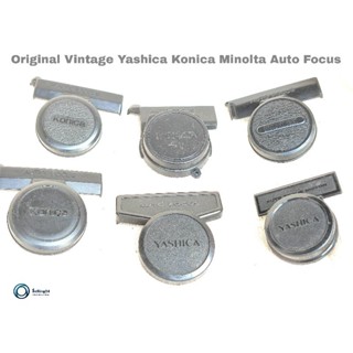 ฝาปิดหน้าเลนส์ ยี่ห้อ Yashica Minolta Konica auto focusFront Lens Cover Cap สภาพดี made in japan