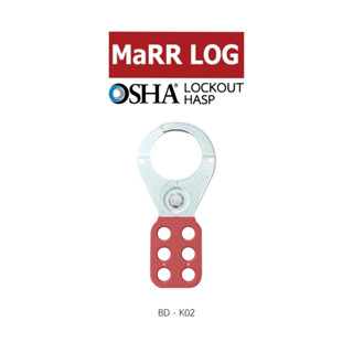 ตัวล็อคร่วมเหล็ก ด้ามล็อกเคลือบด้วยไวนิล ขนาด 38มม. 1.5 นิ้ว Safety Lockout Hasp,PA Coated Hasp Lockout BD-K02 MaRR LOG