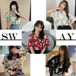 SWAY  เสื้อ เสื้อเชิ้ต เสื้อผู้หญิง หลวม  Unique ทันสมัย พิเศษ Beautiful A25K0KS 36Z230909