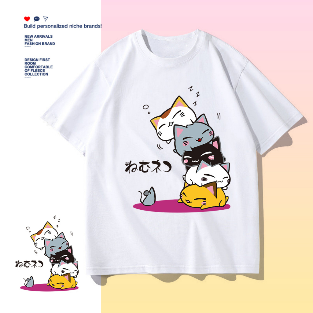 D445（พร้อมส่งจากไทย）เสื้อยืดแขนสั้น ผ้านุ่มใส่สบายฯ มี7สีหลายสีเลือกได้ S-3XL