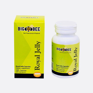 Big Bee Royal Jelly นมผึ้ง 100% ชนิดแคปซูล 100 แคปซูล