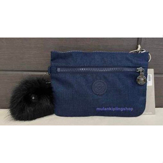 ส่งฟรี EMS Kipling NESS Small Pouch  - Cotton Indigo