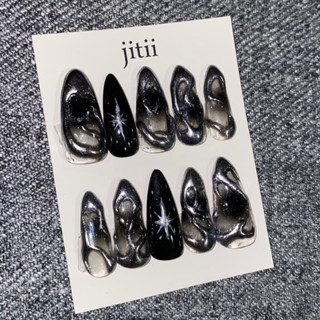 jitii - very black เล็บเจลแท้ สั่งทำตามทรง-ไซส์ได้