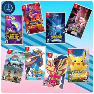 (มือ1👉🏻พร้อมส่ง)แผ่นเกม Nintendo Switch Pokemon Violet/Pokemon Scarlet/Diamond/Pearl/Arceus/Sword/Shield/Pikachu