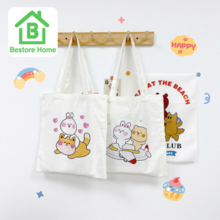 BestoreHome กระเป๋าสะพาย ลายการ์ตูนน่ารักแฟชั่น เกาหลี