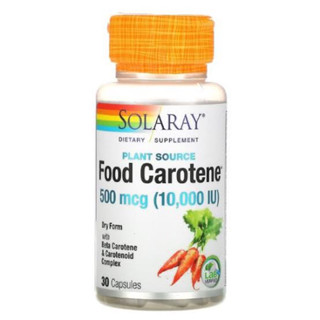 [ของแท้ ตรงปก] Food Carotene™ ให้เบต้าแคโรทีนที่ได้จากพืช หนึ่งหน่วยบริโภคให้วิตามินA 10,000 IU 30 แคปซูลดูแลสุขภาพดวงตา