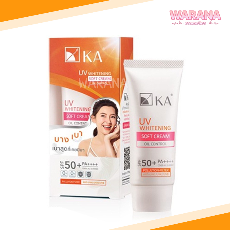 (สินค้าอายุสั้น) KA UV Whitening Soft Cream Oil Control เคเอ ครีมกันแดดเนื้อบางเบา SPF50+ PA++++ (เล