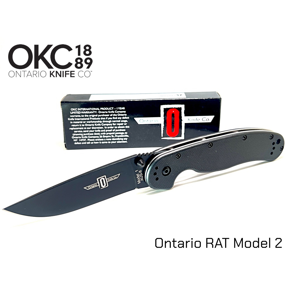 มีดพับ Ontario RAT Model 2, AUS 8 Stainless Steel