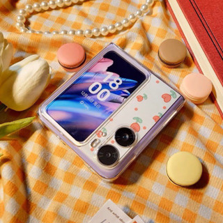 เคส Oppo Find N2 Flip เคสกระต่ายน้อย🐰น่ารัก ลายดอกไม้🌷