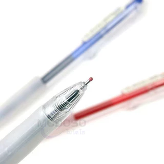 (ยกกล่อง) ปากกาเจล แบบกด ขนาด0.5mm รุ่นTG31072 ด้ามใสหุ้มยาง หมึกชนิดพิเศษผสมน้ำมันหล่อลื่น ผลิตภัณฑ์คุณภาพ#office #pen