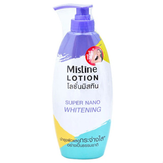 MISTINE SUPER NANO WHITENING LOTION 400 ML. มิสทิน ซุปเปอร์ นาโน ไวท์เทนนิ่ง โลชั่น 400 มล.โลชั่นบำรุงผิว ขวดใหญ่