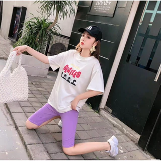 🔥พร้อมส่ง🔥กางเกงเลกกิ้งผ้าเรย่อน leggin สาวอวบ พลัสไซส์ ใส่ได้ ผ้ายืดหนาไม่ร้อนไม่บาง กางเกงสามส่วน ผ้ายืด โยคะ