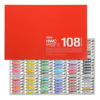 Holbein 108 color set 5ml (W422) สีน้ำโฮลเบน เซ็ท 5มล 108สี Holbein Artist Watercolor  ホルベイン水彩絵具