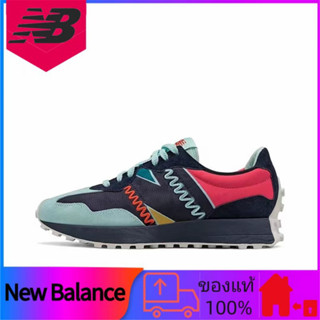 แท้ 100% Foot Locker x Pensole x New Balance 327 รองเท้าวิ่งที่ดูดซับแรงกระแทกสวมใส่สบาย unisex สีน้ำเงิน