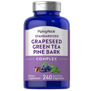 Piping Rock Grapeseed Green Tea &amp; Pine Bark Complex  240 Quick Releasee Capsules