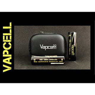 ถ่านชาร์จ INR 18650 Vapcell 2000mAh 38A 2ก้อน พร้อมกระเป๋า