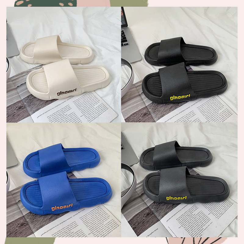 LHSunshine พร้อมส่ง👍 รองเท้าแตะแบบสวม สีพื้นโทนมินิมอล⚡ดีไซน์รับรูปเท้า ใส่สบายฝุดๆ น่าาร๊ากกก📝