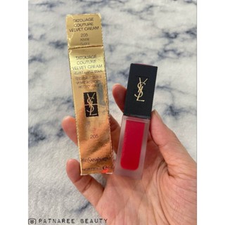 Sale ป้ายไทย YSL Tatouage Couture Velvet Cream Lipstick สี 205