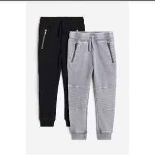 H&amp;M​ jogger แต่งเข่าสไตล์​ไบเกอร์​ Biker​ Boy กางเกงขายาวเด็กพร้อมส่ง