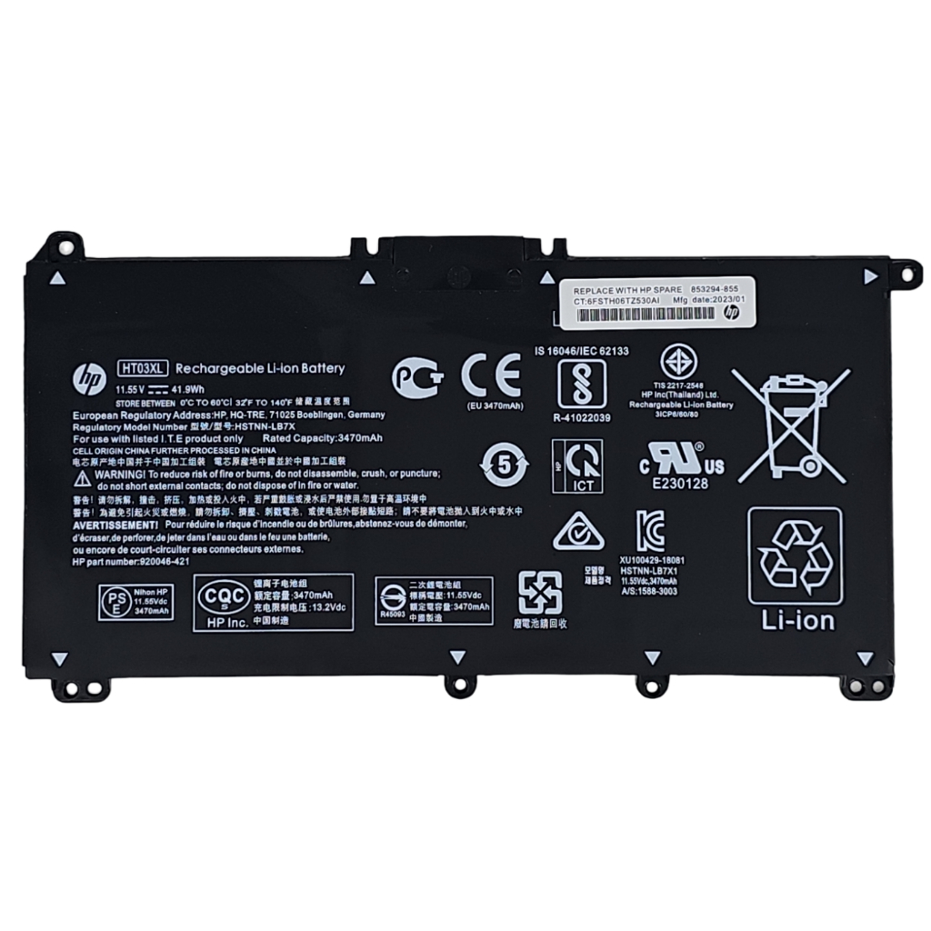 แบตเตอรี่ เอชพี Battery HP Pavilion 15-DB 15-DA 15-CS 15-CS 15-CD 14-CE 250 255 " HT03XL " ORIGINAL GRADE