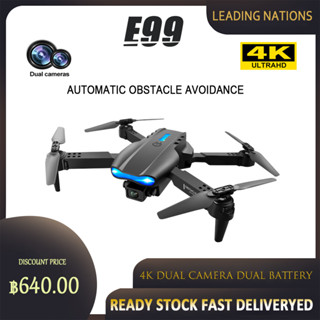 8.8 การลดราคาครั้งใหญ่ E99 / K3 / K3pro Drone กล้องคู่สี่ด้านหลีกเลี่ยงสิ่งกีดขวางแบตเตอรี่คู่