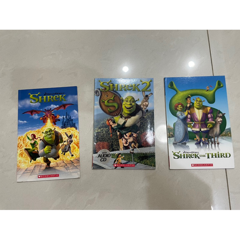 หนังสือฝึกอ่านภาษาอังกฤษ Phonics ของ Scholastic Shrek (3 เล่ม