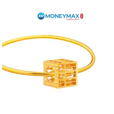 916 Love Gold Blessings 3D Abacus Charm | Moneymax Jewellery | 22K Gold Geomancy Charm | NP3582