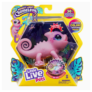 Little Live Pets - Sunny The Bright Light Chameleon Color Change Light Up Pink