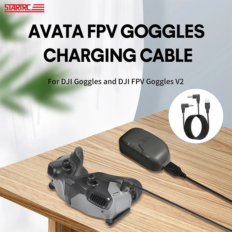 STARTRC Charging Cable for DJI Goggles 2 / Goggles V2 Fast Charge DC Power Cable Cord 1M for FPV