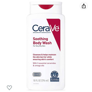 🔥พรีออเดอร์🔥CeraVe Soothing Body Wash for Dry Skin | Shower Oil for Sensitive, Dry, Itchy, and Eczema-Prone Skin