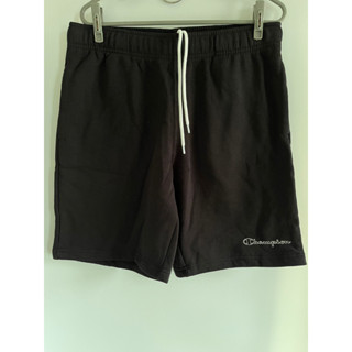 กางเกงขาสั้นลำลอง Champion Bermuda shorts/black สีดำ ของแท้