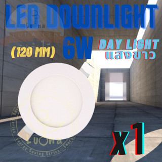 Luna LED โคมไฟดาวน์ไลท์ LED Downlight 6W (แบบบาง/Ultra Slim 1cm)