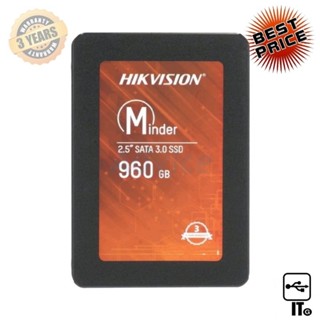 960 GB SSD SATA HIKVISION MINDER (HS-SSD-MIDER(S)/960G) ฮาร์ดดิส ฮาร์ดดิสก์ ประกัน 3Y