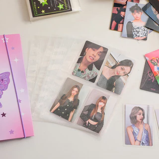 ซองใสใส่การ์ด ซองHologram ซองการ์ด ซองกันฝุ่น hisocute 50ซอง/ห่อ (AB)