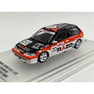 Inno64 Honda Civic EF3 No. 20 Razo Trampio Macau Guia 1989 1:64 Diecast Scale Model Car