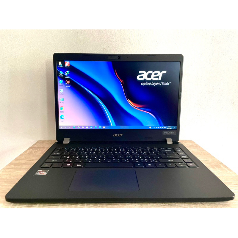 Acer TravelMate Ryzen 5 Pro 4650U Ram 8GB SSD 256GB ประกันเหลือ