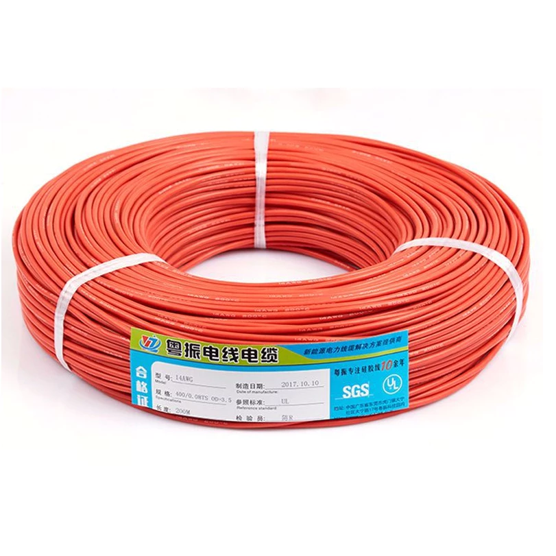 สายไฟซิลิโคน 8awg 10awg 12awg 14awg 16awg 18awg 20awg 22awg สีดำ สีแดง Silicone Wire คุณภาพมาตรฐาน thumbnail 3
