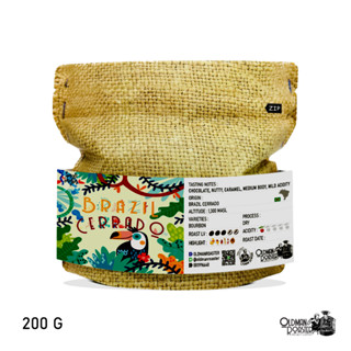 เมล็ดกาแฟ BRAZIL CERRADO (คั่วกลาง) ขนาด 200g